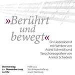 Berührt und Bewegt - mit Tanzchoreografien von Annick Schadeck
