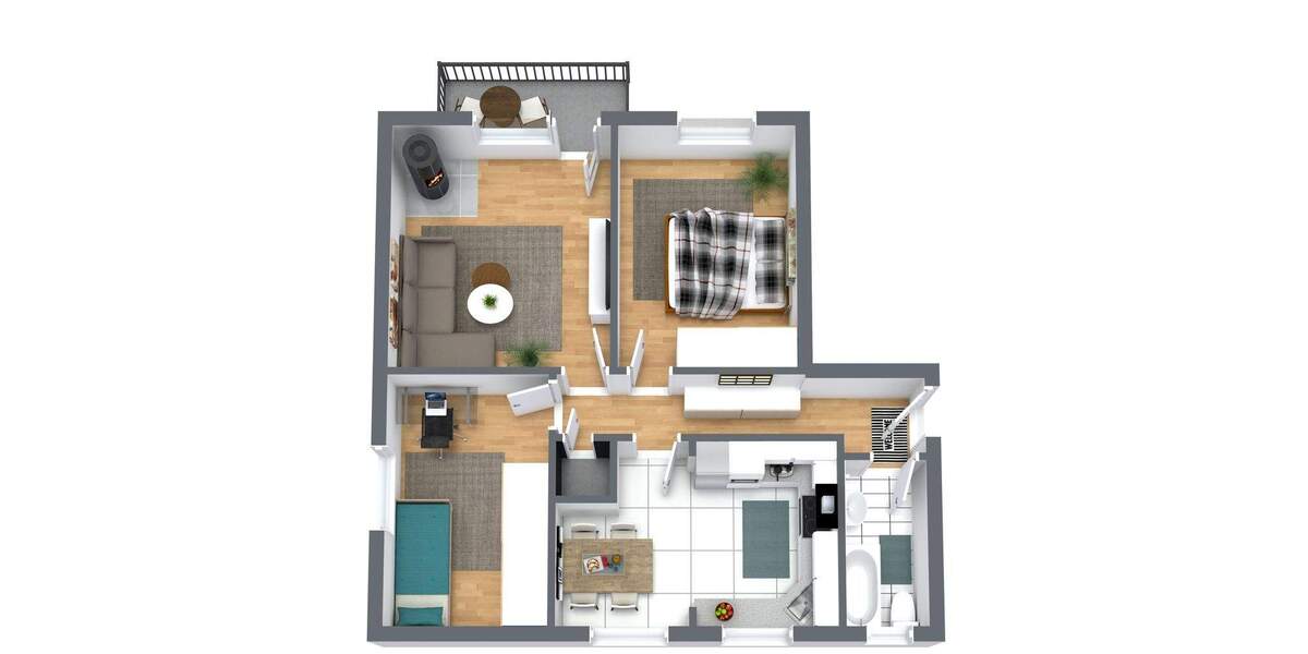 Etagenwohnung Geesthacht - 3 Zimmer, 76 m&sup2;, 175.000&euro; | Angebot:25665063