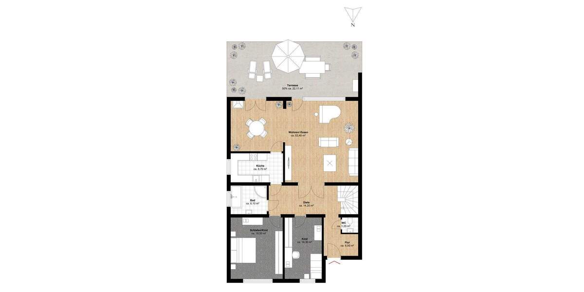 Großzügige Wohnung in beliebter Lage von Wellingsbüttel 4 zimmer