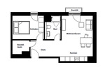 Etagenwohnung Hamburg Hamburg-Mitte - 2 Zimmer, 52 m&sup2;, 1.290&euro; | Angebot:25900443