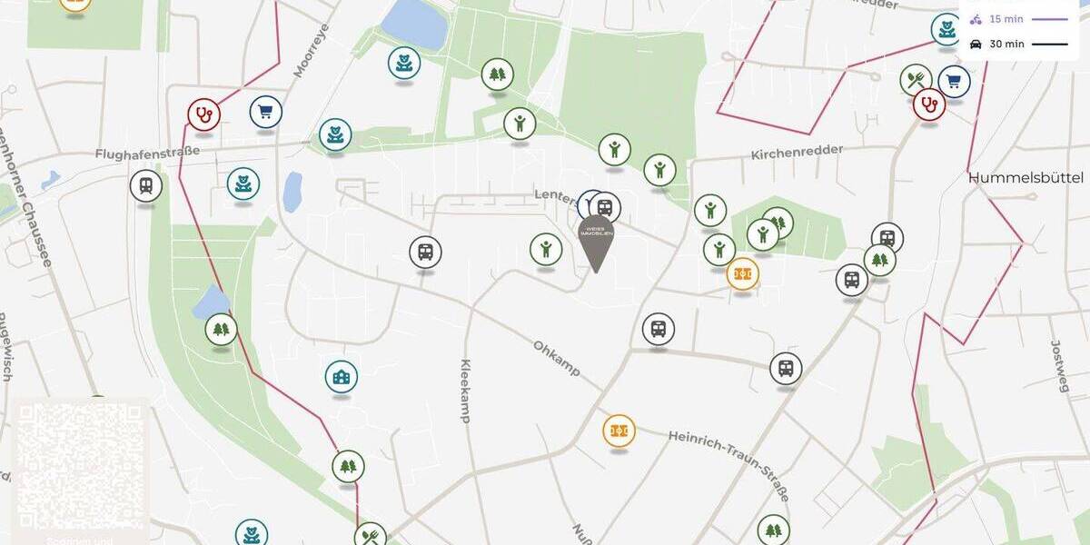 Etagenwohnung Hamburg Hummelsbüttel - 3 Zimmer, 69 m&sup2;, 290.000&euro; | Angebot:26105831