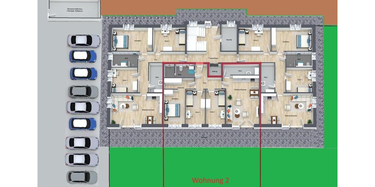 Etagenwohnung Hamburg Harburg - 3 Zimmer, 105 m&sup2;, 1.260&euro; | Angebot:25880745