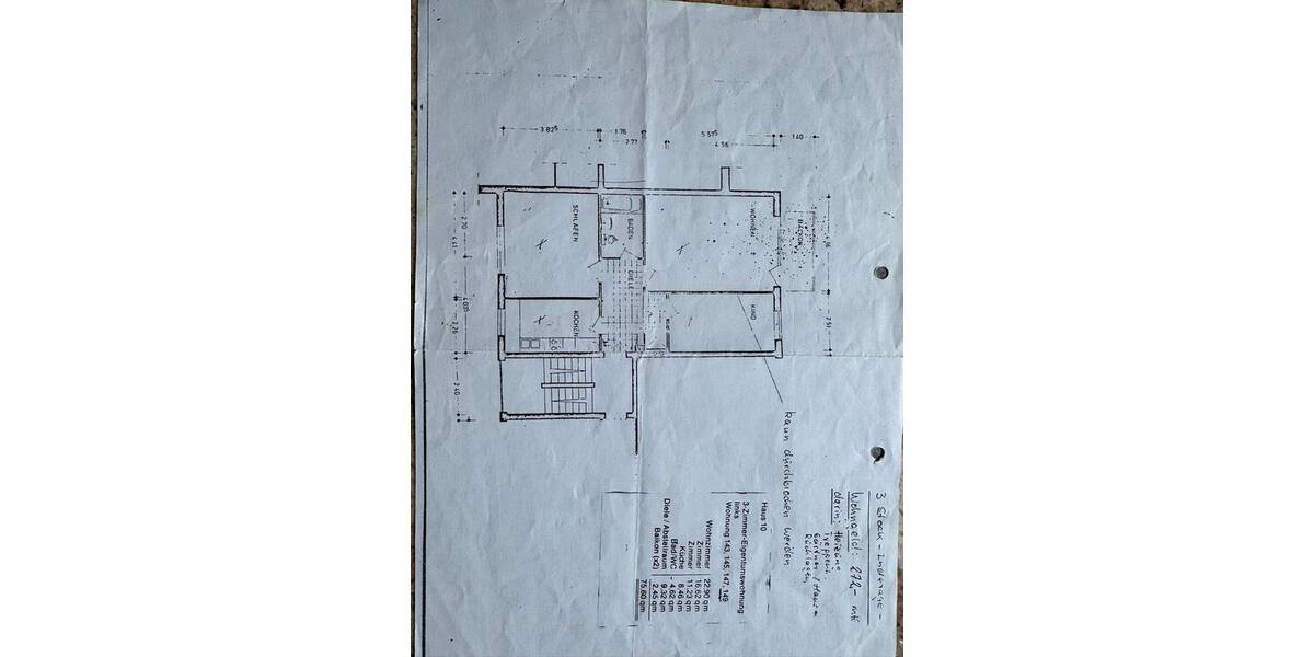 Etagenwohnung Hamburg Rahlstedt - 3 Zimmer, 76 m&sup2;, 990&euro; | Angebot:26912848