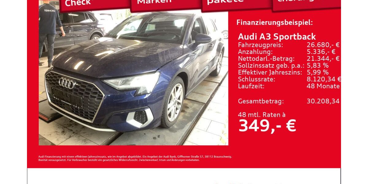 Audi A3 60.136 km 26.680 &euro; Hamburg 22419