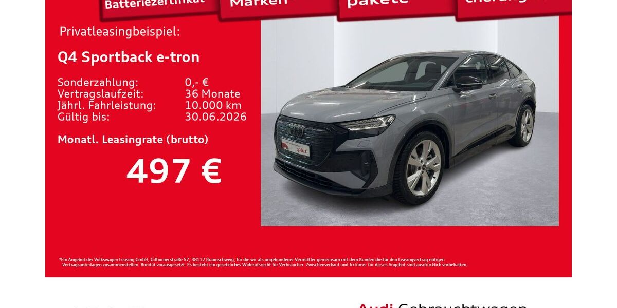 Audi Q4 e-tron 6.691 km 48.540 &euro; Hamburg 20537