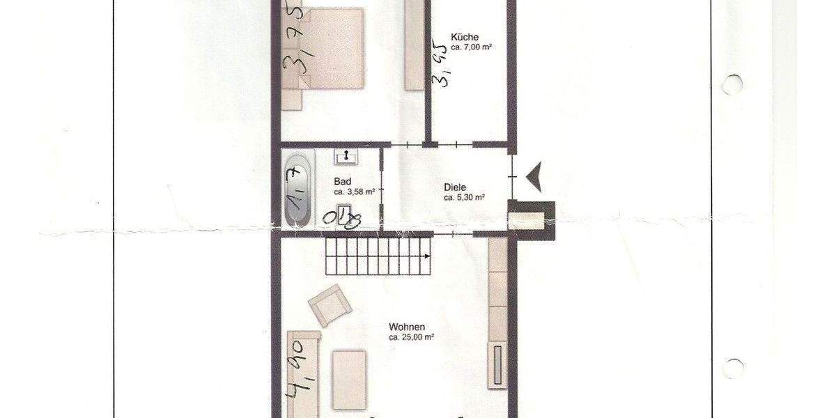 Etagenwohnung Hamburg Lurup - 3 Zimmer, 69 m&sup2;, 275.000&euro; | Angebot:25839416