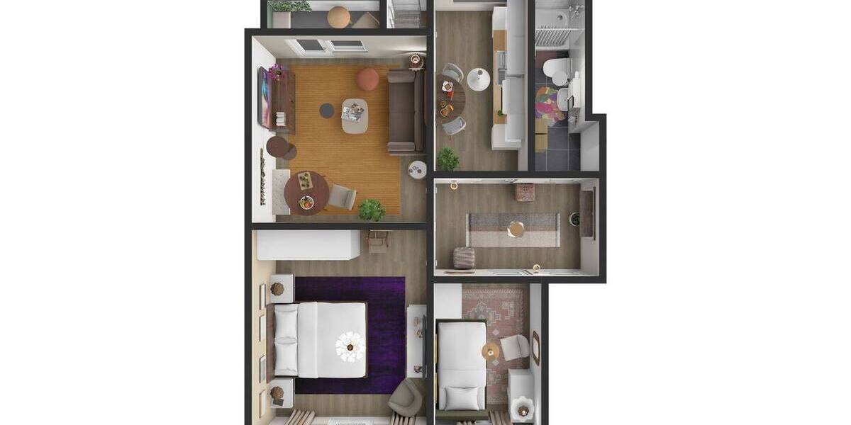 Etagenwohnung Hamburg Hamm - 3 Zimmer, 54 m&sup2;, 769&euro; | Angebot:26686590