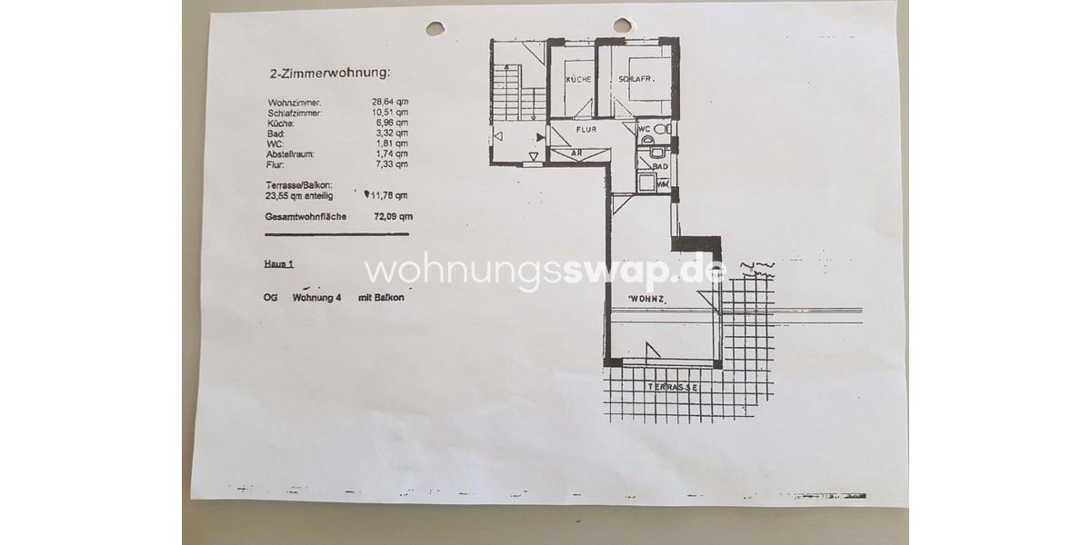 Etagenwohnung Hamburg Stellingen - 2 Zimmer, 72 m&sup2;, 981&euro; | Angebot:26633004