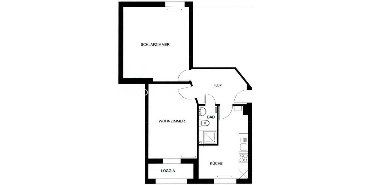 Etagenwohnung Hamburg Barmbek-Nord - 2 Zimmer, 68 m&sup2;, 800&euro; | Angebot:26637045