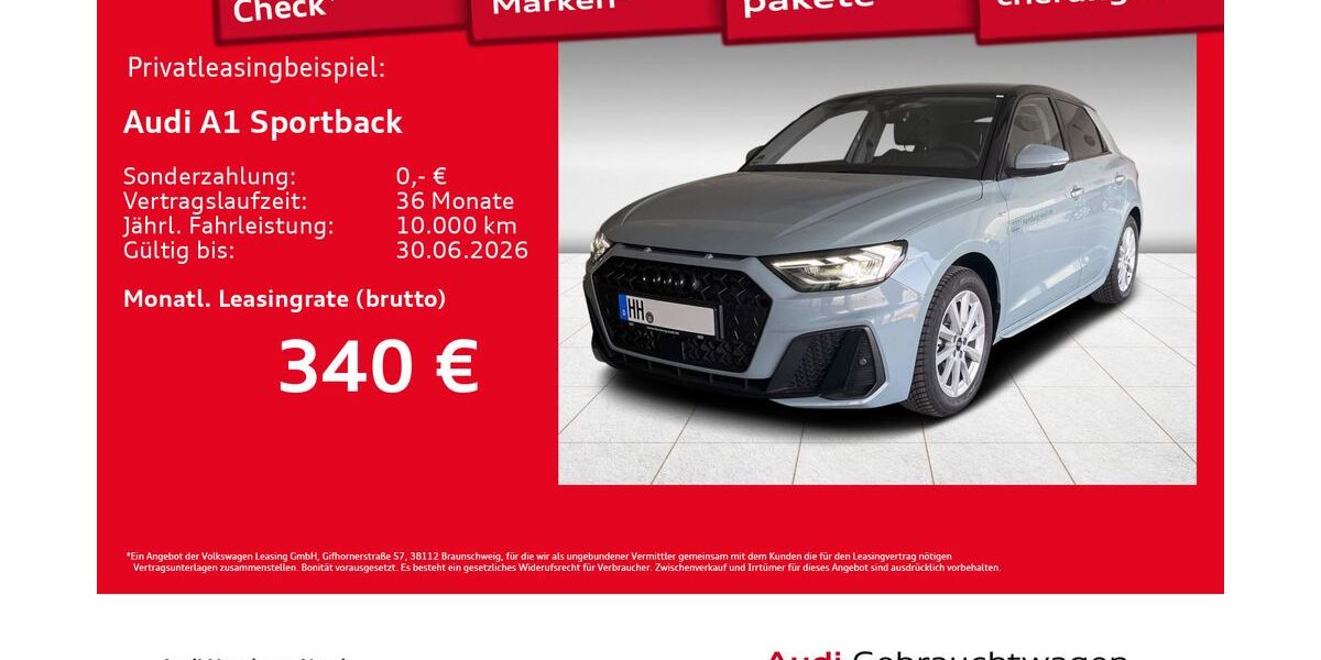 Audi A1 1.006 km 29.320 &euro; Hamburg 22419