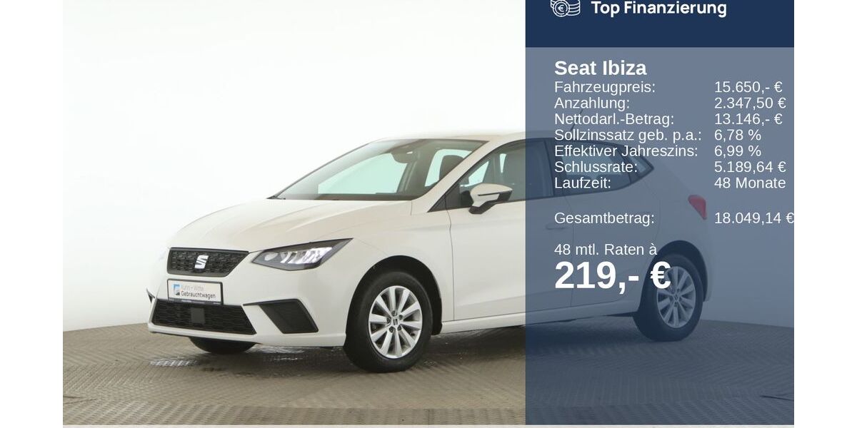 Seat Ibiza 38.473 km 15.650 &euro; Wedel 22880