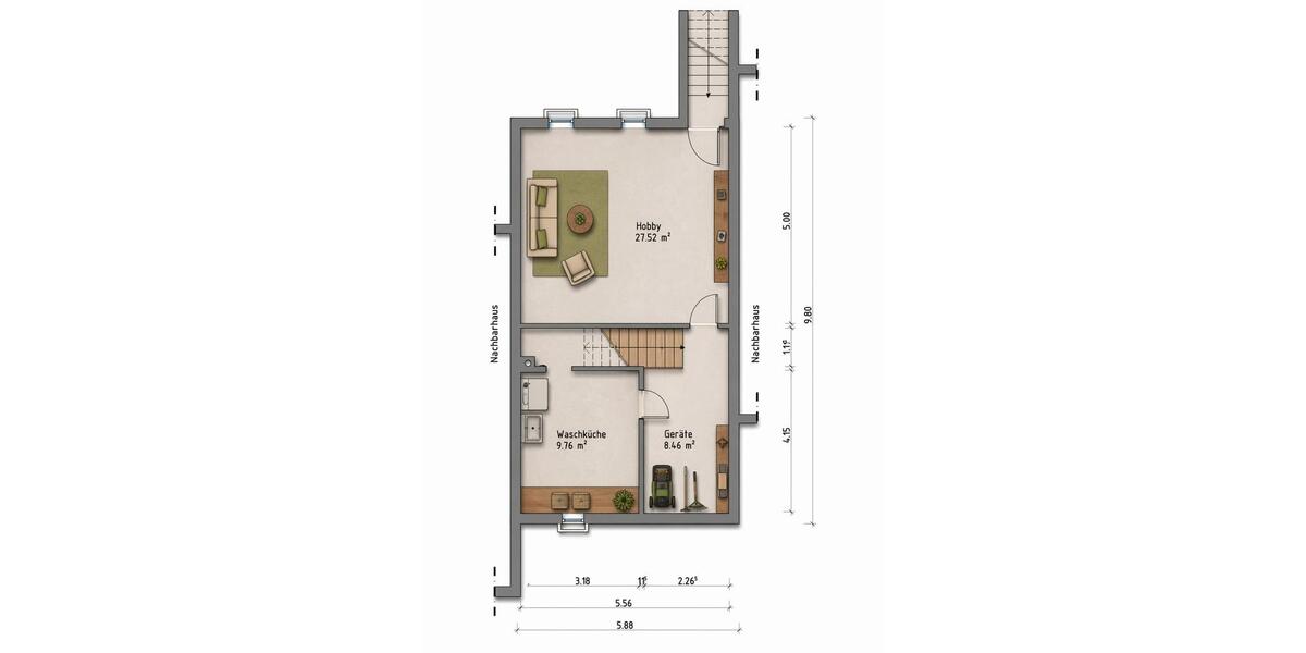 Reihenhaus Norderstedt - 3.5 Zimmer, 113 m&sup2;, 395.000&euro; | Angebot:27246519