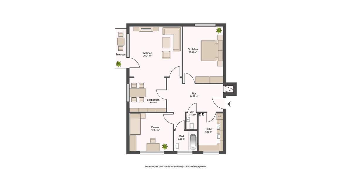 Etagenwohnung Hamburg Niendorf - 4 Zimmer, 87 m&sup2;, 365.000&euro; | Angebot:25702667