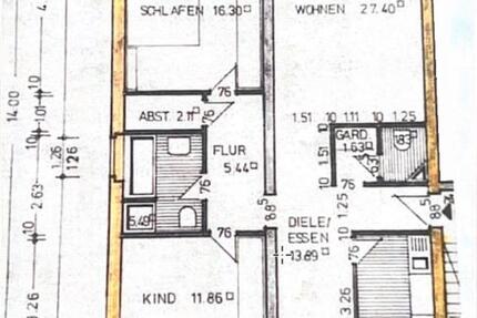 Frisch sanierte 3,5-Zimmer-Wohnung mit Balkon & großem Kellerraum 3 zimmer