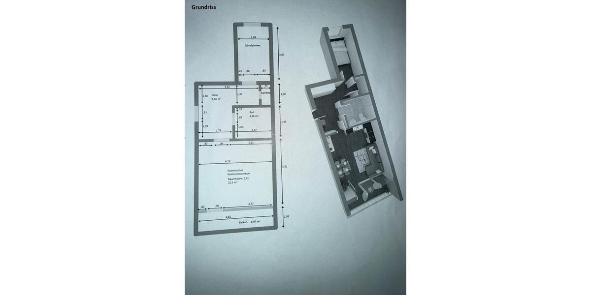 Etagenwohnung Hamburg Altona - 1.5 Zimmer, 48 m&sup2;, 255.000&euro; | Angebot:26565441