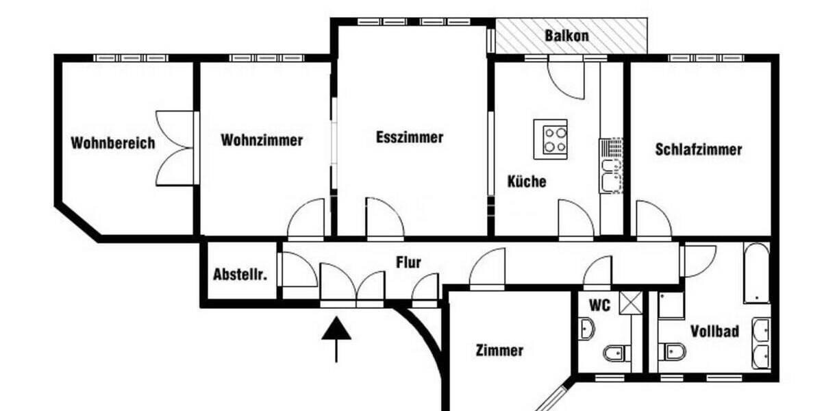 Etagenwohnung Hamburg St. Georg - 4 Zimmer, 115 m&sup2;, 699.000&euro; | Angebot:25701295