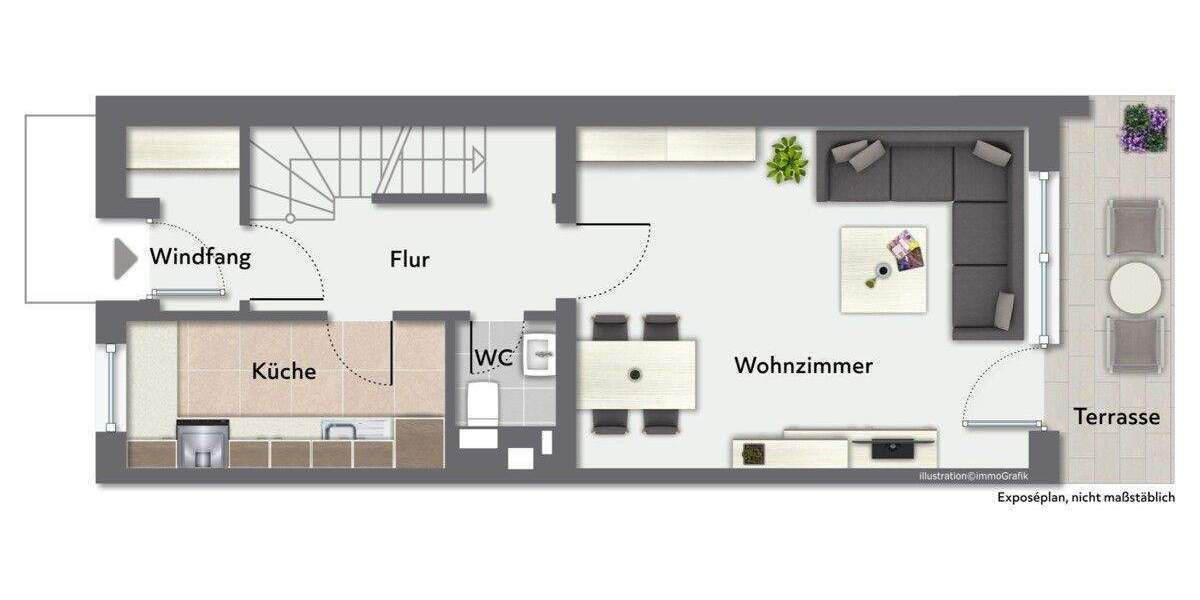 Reihenmittelhaus Norderstedt Harksheide - 4 Zimmer, 85 m&sup2;, 349.000&euro; | Angebot:25427471