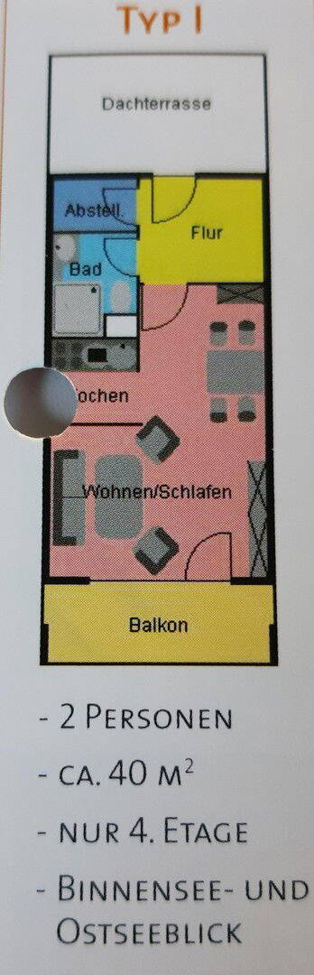 Hamburger Wochend Traum, erste Reihe Meerblick an der Ostsee! 1 zimmer