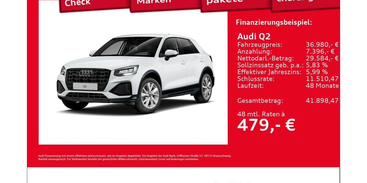 Audi Q2 10.628 km 36.980 &euro; Hamburg 22419