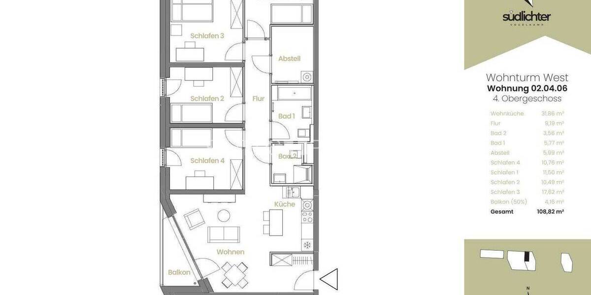 Etagenwohnung Hamburg Neugraben-Fischbek - 5 Zimmer, 109 m&sup2;, 1.549&euro; | Angebot:26276880