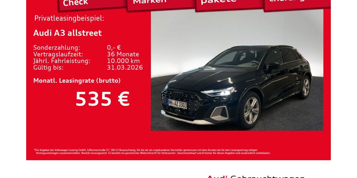 Audi A3 1.890 km 41.770 &euro; Hamburg 20537