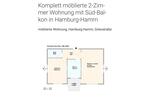 Etagenwohnung Hamburg Borgfelde - 2 Zimmer, 49 m&sup2;, 1.200&euro; | Angebot:26398673