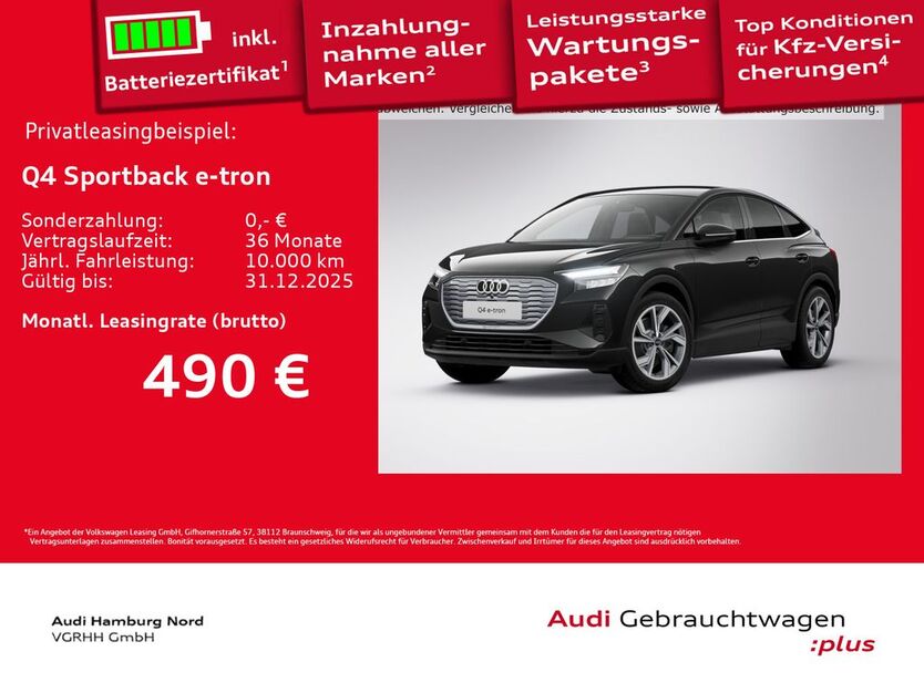 Audi Q4 e-tron 8.289 km 46.870 € Hamburg 22419