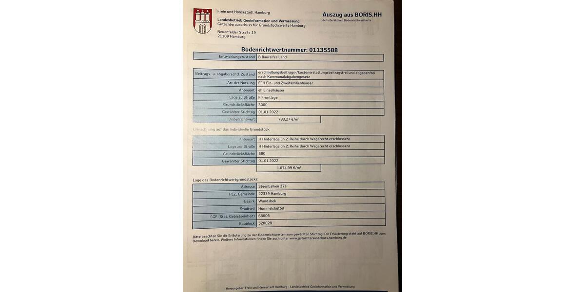 Doppelhaushälfte Hamburg Ohlsdorf - 5 Zimmer, 123 m&sup2;, 720.000&euro; | Angebot:26983787