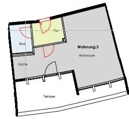 Dachgeschoßwohnung Hamburg Hamburg-Mitte - 1 Zimmer, 50 m&sup2;, 1.326&euro; | Angebot:26286722