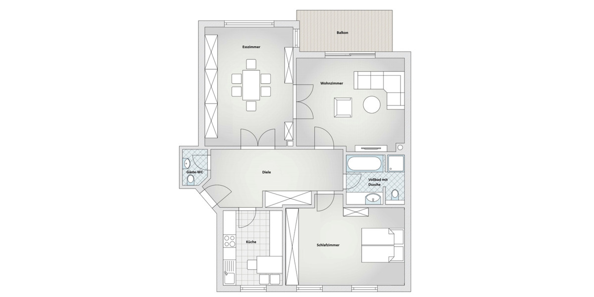 Etagenwohnung Hamburg Eppendorf - 3 Zimmer, 102 m&sup2;, 990.000&euro; | Angebot:26143266