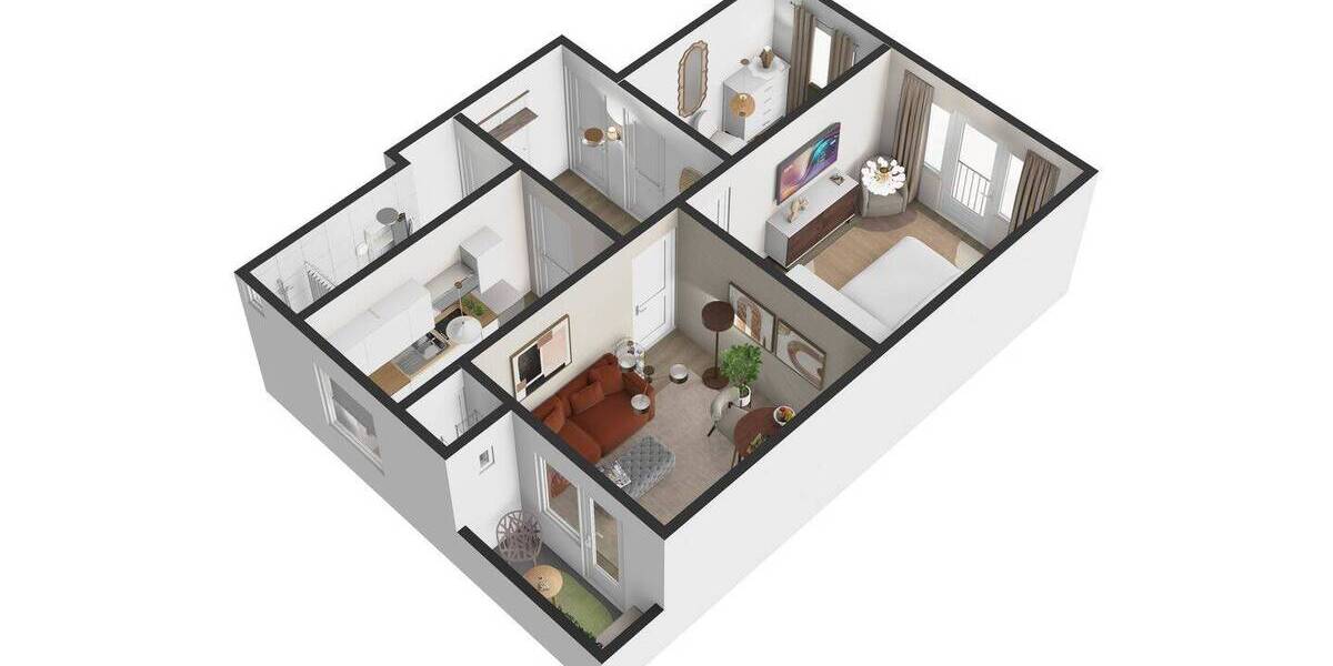Etagenwohnung Hamburg Hamm - 3 Zimmer, 54 m&sup2;, 769&euro; | Angebot:26289860