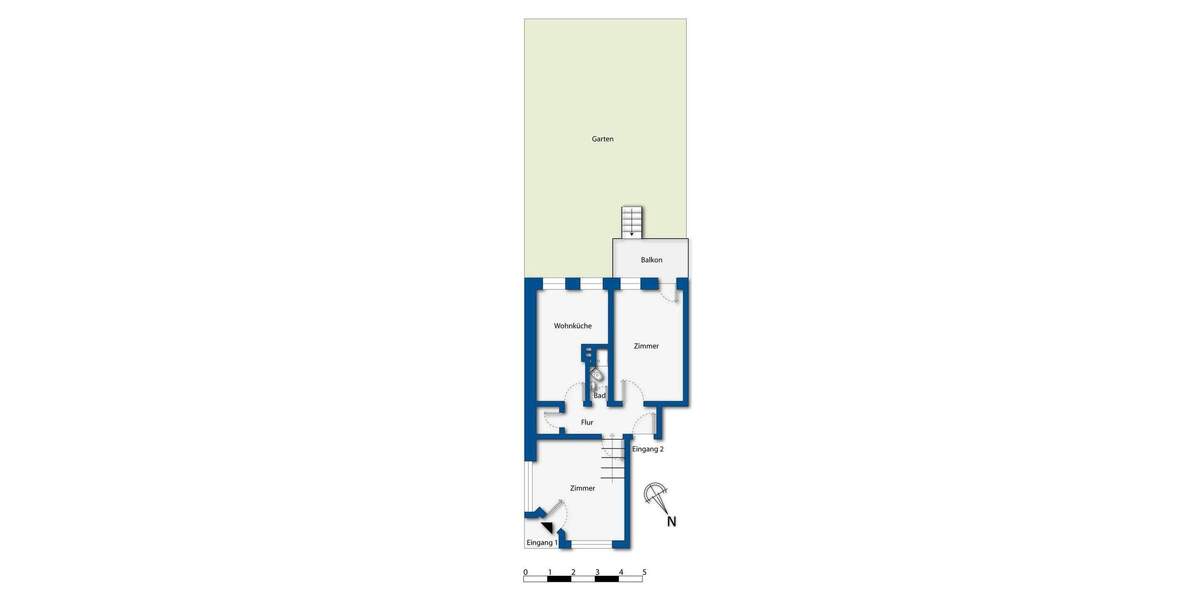 Etagenwohnung Hamburg Altona-Altstadt - 2 Zimmer, 53 m&sup2;, 395.000&euro; | Angebot:25705284