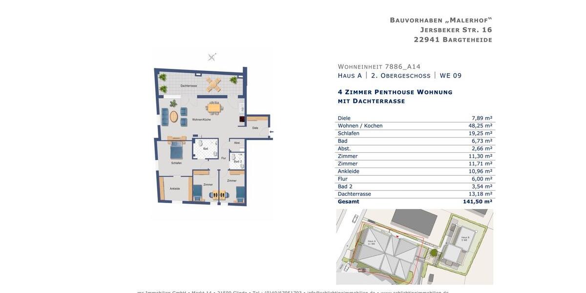 Einfamilienhaus Bargteheide - 4 Zimmer, 141 m&sup2;, 2.186&euro; | Angebot:26572766
