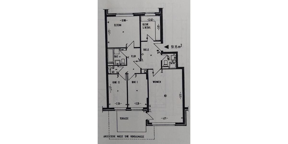 Erdgeschoßwohnung Stapelfeld - 4 Zimmer, 91 m&sup2;, 1.200&euro; | Angebot:26614295