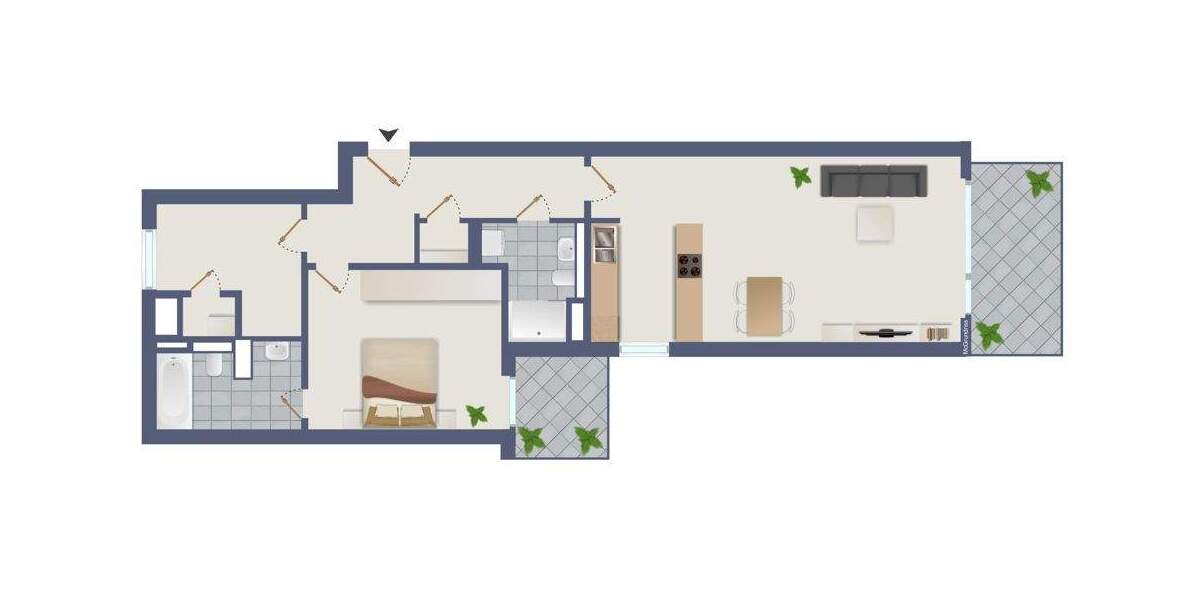 Etagenwohnung Hamburg Barmbek-Süd - 2 Zimmer, 82 m&sup2;, 659.000&euro; | Angebot:25166032