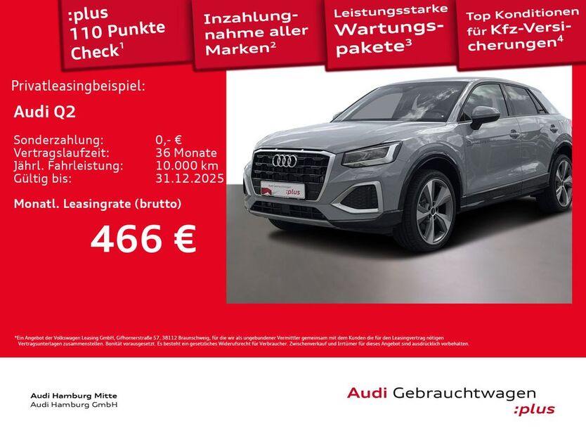 Audi Q2 2.921 km 32.950 € Hamburg 22529