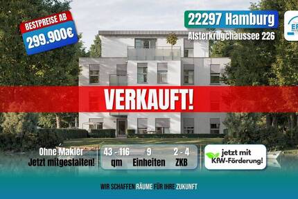 Wohnung Hamburg Alsterdorf - 2 Zimmer, 379.900&euro; | Angebot:26081012
