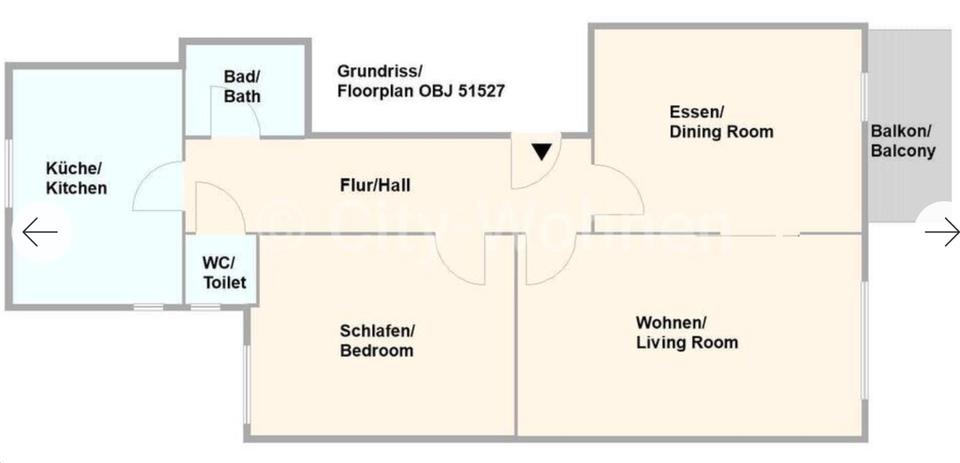Etagenwohnung Hamburg Sternschanze - 3 Zimmer, 59 m&sup2;, 650.000&euro; | Angebot:26649433