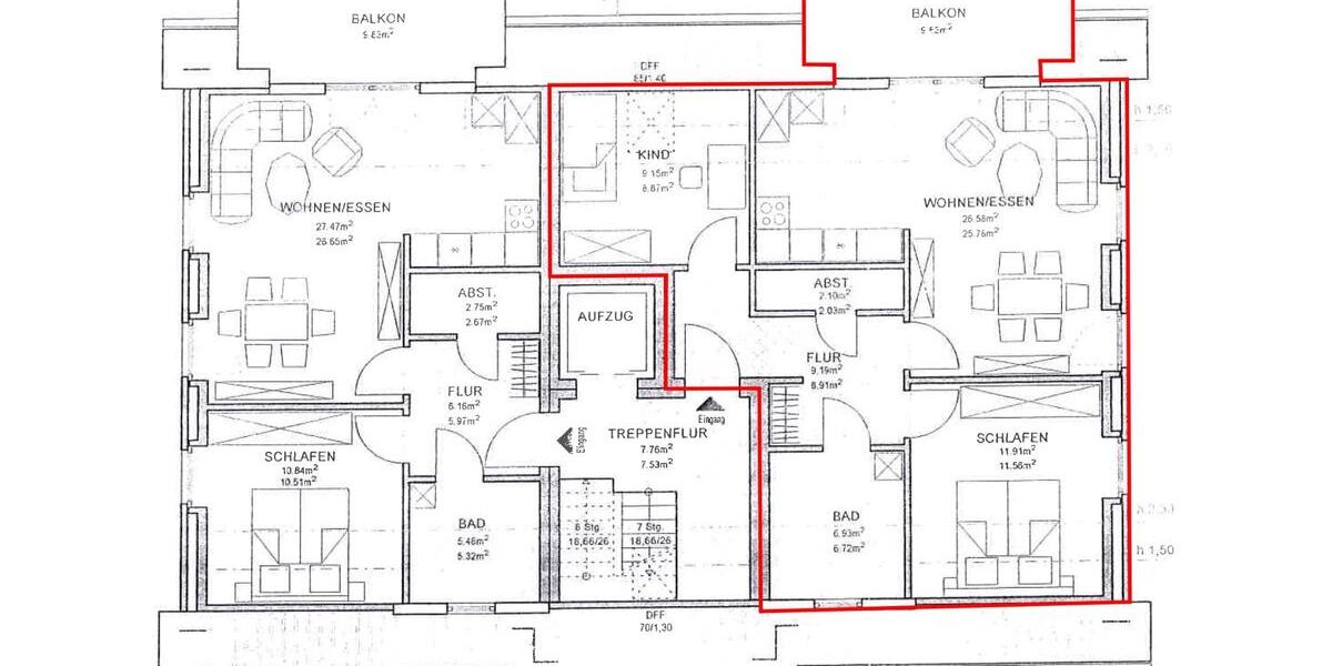 Etagenwohnung Hamburg Harburg - 3 Zimmer, 70 m&sup2;, 525.000&euro; | Angebot:26568326