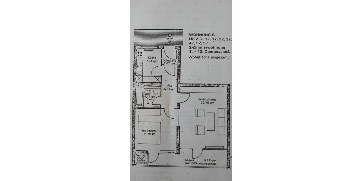 Etagenwohnung Winsen (Luhe) - 2 Zimmer, 63 m&sup2;, 139.000&euro; | Angebot:26894333