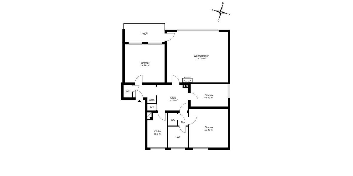Hochparterre Hamburg Altona - 4 Zimmer, 126 m&sup2;, 755.000&euro; | Angebot:26196652