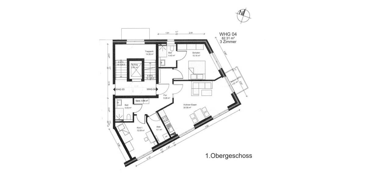 Etagenwohnung Hamburg Marienthal - 3 Zimmer, 82 m&sup2;, 585.000&euro; | Angebot:26082963