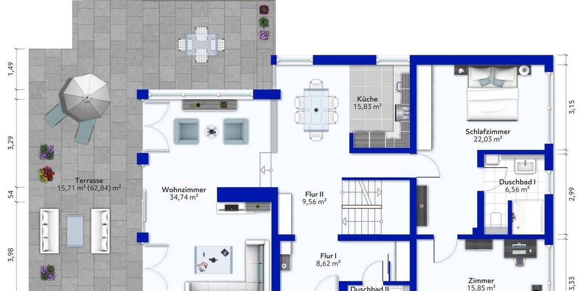 Einfamilienhaus Hamburg Sasel - 5 Zimmer, 192 m&sup2;, 1.390.000&euro; | Angebot:26108259