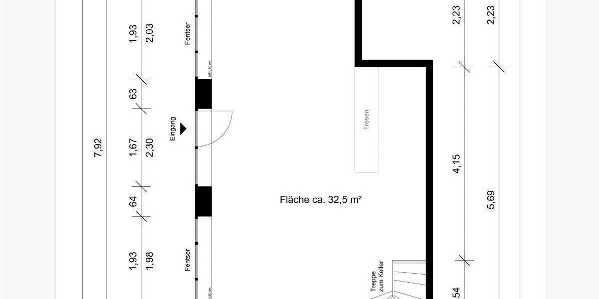 Optimale Einzelhandelsfläche in Fuhlsbüttel - Gute Sichtbarkeit an hochfrequentierter Hauptstraße 2 zimmer