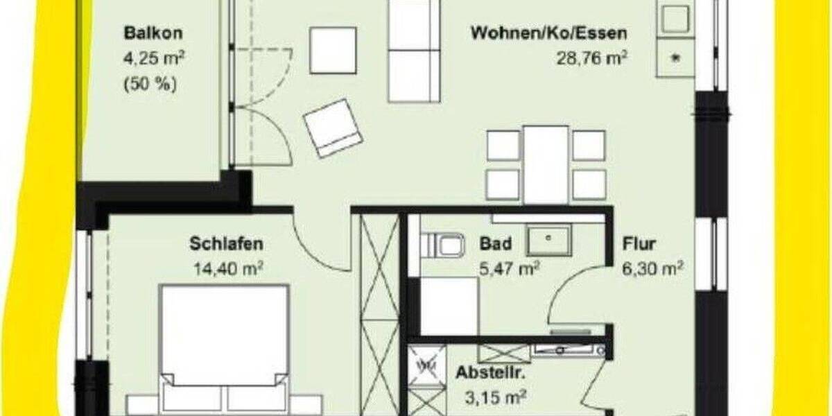 Etagenwohnung Winsen (Luhe) Winsen - 2 Zimmer, 62 m&sup2;, 930&euro; | Angebot:26833833