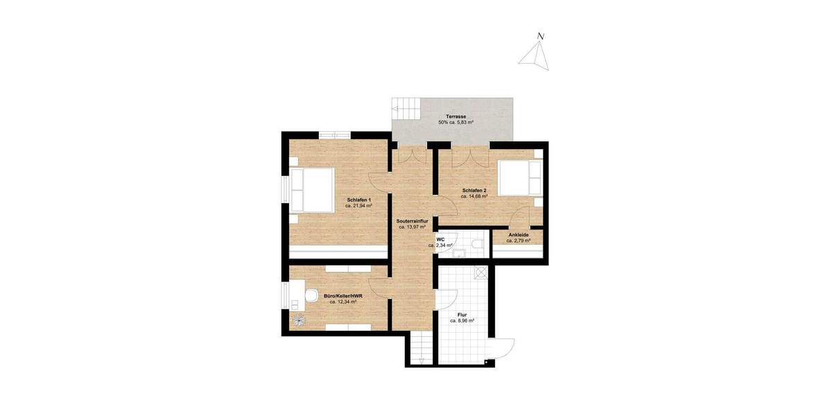 Etagenwohnung Hamburg Sasel - 4 Zimmer, 163 m&sup2;, 895.000&euro; | Angebot:25780373
