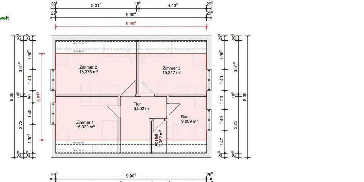 Neubau-Familienhaus KfW-40 | 135 m² | Südgrundstück | Toplage Bergstedt 5 zimmer