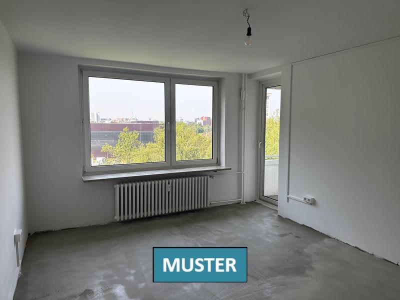Nur mit WBS! - 2-Zimmer-Wohnung mit Balkon zimmer