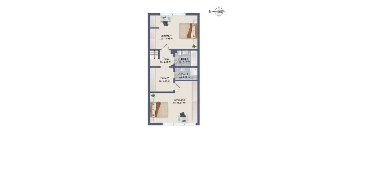 Reihenendhaus Hamburg Rahlstedt - 3 Zimmer, 110 m&sup2;, 449.000&euro; | Angebot:25678405