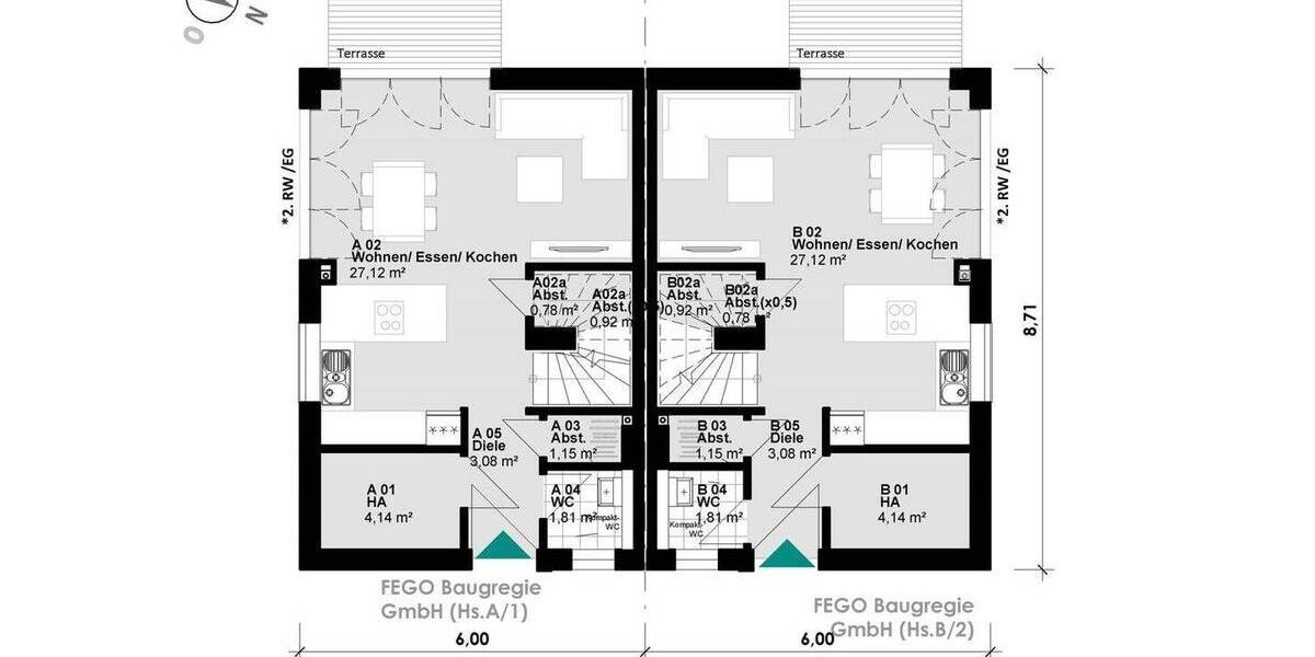 Doppelhaushälfte Hamburg Bahrenfeld Osdorf - 6 Zimmer, 112 m&sup2;, 639.000&euro; | Angebot:26188233